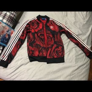 Adidas originals red rose track jacket size XS